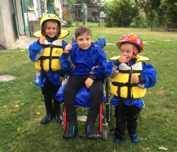 Bimbi in raft giugno 2017